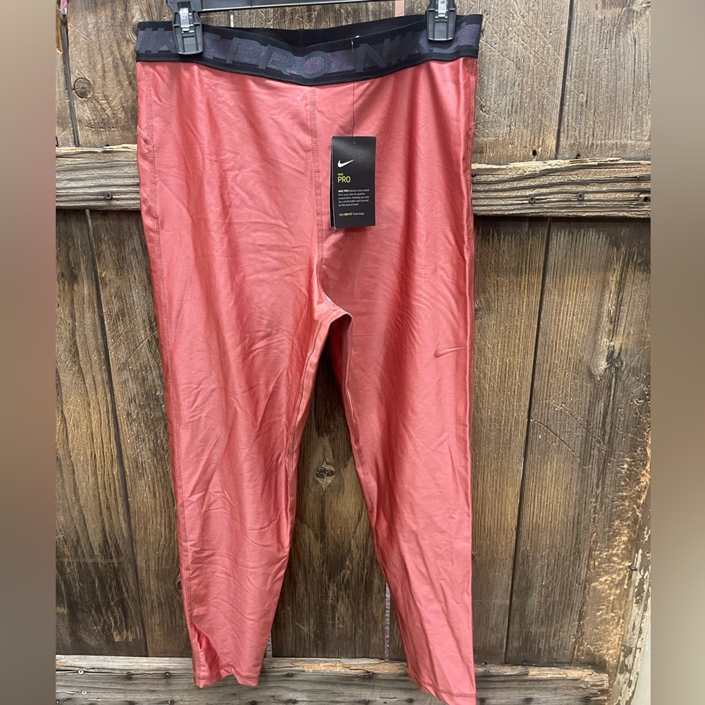 NWT Nike Pro Pink Leggings